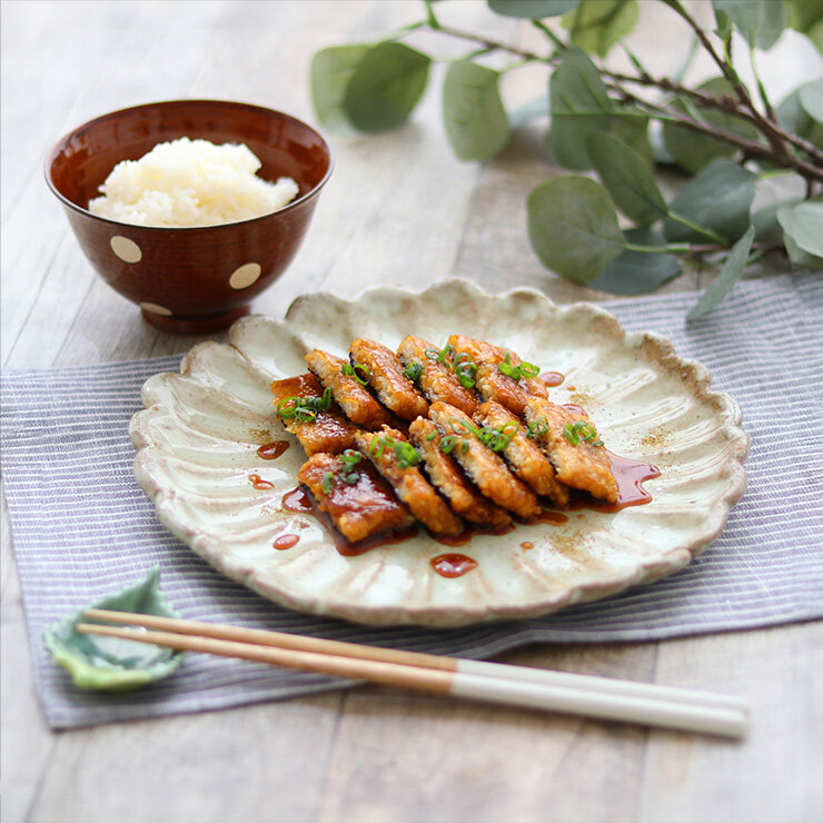 ふわトロ食感!豆腐ととろろのうなぎのかば焼き風
