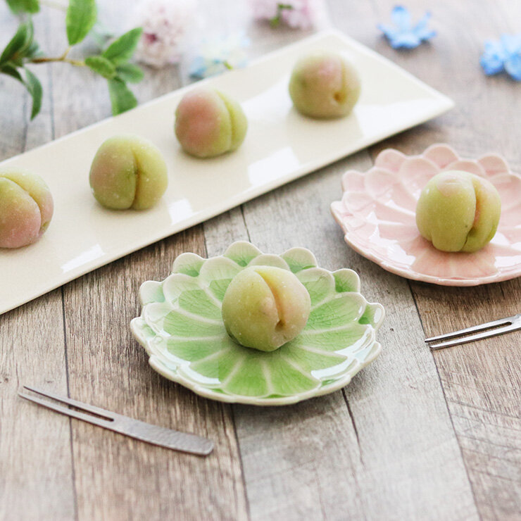 出来上がり！手作りの和菓子とお茶で一息つきませんか。