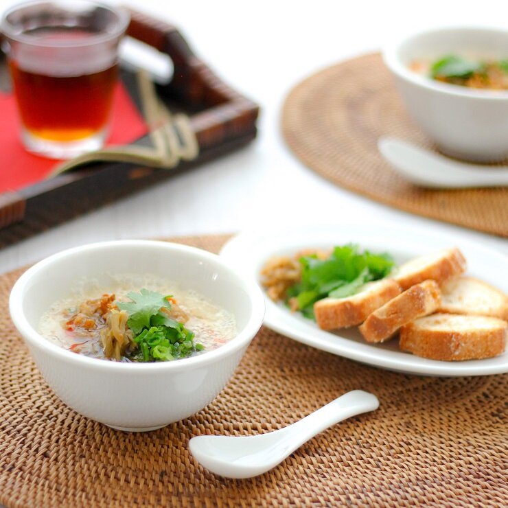 台湾風豆乳スープ シェントウジャン（鹹豆漿）