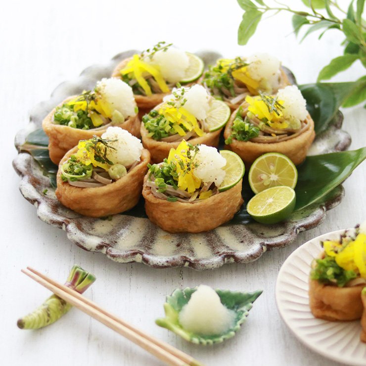 お弁当にもオススメ!ヘルシーそばいなり